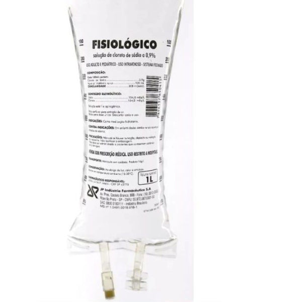 Soro Fisiológico 0,9% 1000ml Kit 4 Unidades