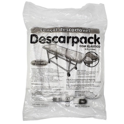 Lençol Descartável com Elástico - Descarpack